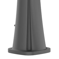 Doccia Solare in Polietilene HD Grigia RAL7037 Serbatoio 25L Soffione Rotondo Ø10 cm Lavapiedi e Rubinetti in Ottone - STARMATRIX RIO-SS0935-GRAY