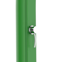 Doccia Solare Verde RAL3028 in Polietilene HD con Serbatoio da 25L e Soffione Rotondo per Spazi Esterni Piscine e Attivita Allaperto STARMATRIX RIO GREEN