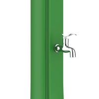 STARMATRIX Doccia Solare Verde RAL3028 In Polietilene HD Struttura Sinuosa Serbatoio 40 Litri Alta Statura 226 Cm Comandi Ottone Inclusi Modello Rioxxl Ss0935xxl