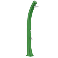 STARMATRIX Doccia Solare Verde RAL3028 In Polietilene HD Struttura Sinuosa Serbatoio 40 Litri Alta Statura 226 Cm Comandi Ottone Inclusi Modello Rioxxl Ss0935xxl