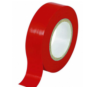 Kit nastro isolante in pvc autoestinguente multicolore per impianti sicuri *** colore rosso, dimensioni 15 mm x 10 mt...