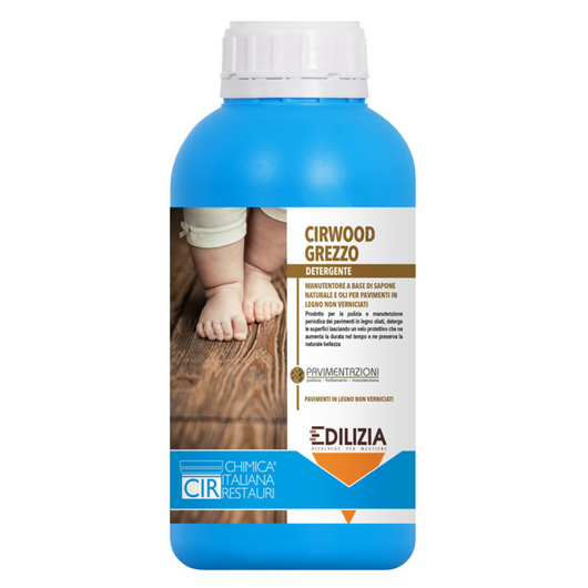 Detergente ravviva pavimenti rimuove sporco legno cirwood grezzo 1 litro