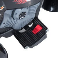Mini Moto Elettrica per Bambini da 37-72 Mesi 3 Ruote Batteria 6V PP Ferro, Velocità 2.5KM/h, 92×53×67cm