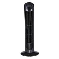 Ventilatore a Torre con Funzione Oscillante, 45W, 3 Modalità, Plastica ABS, 27x27x75cm, Nero