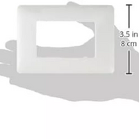 Bticino serie matixgo placche a 3 moduli in tecnopolimero varie finiture *** colore bianco, confezione 1