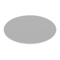 Artù - Ripiano per tavolo da pranzo rotondo ⌀ 120 cm in legno laminato-Bianco