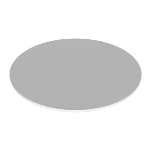 Artù - Ripiano per tavolo da pranzo rotondo ⌀ 120 cm in legno laminato-Bianco