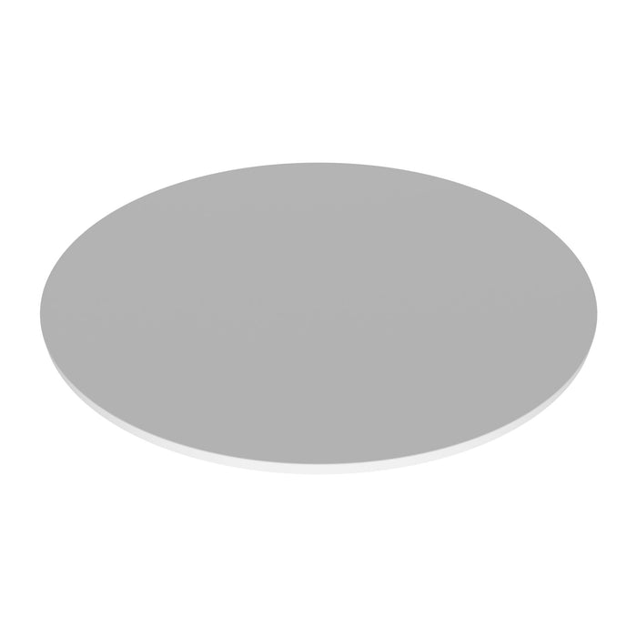 Artù - Ripiano per tavolo da pranzo rotondo ⌀ 120 cm in legno laminato-Bianco