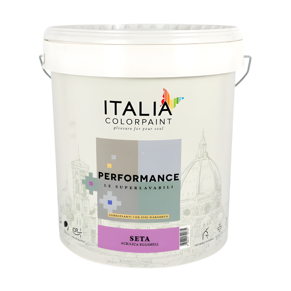 Performance seta pittura igienizzante superlavabile effetto eggshell *** formato 4 lt, confezione 1