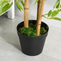Piante di Bambù Artificiali in Vaso da 120cm, Decorazione per Casa, Ufficio, Interni ed Esterni, Verde