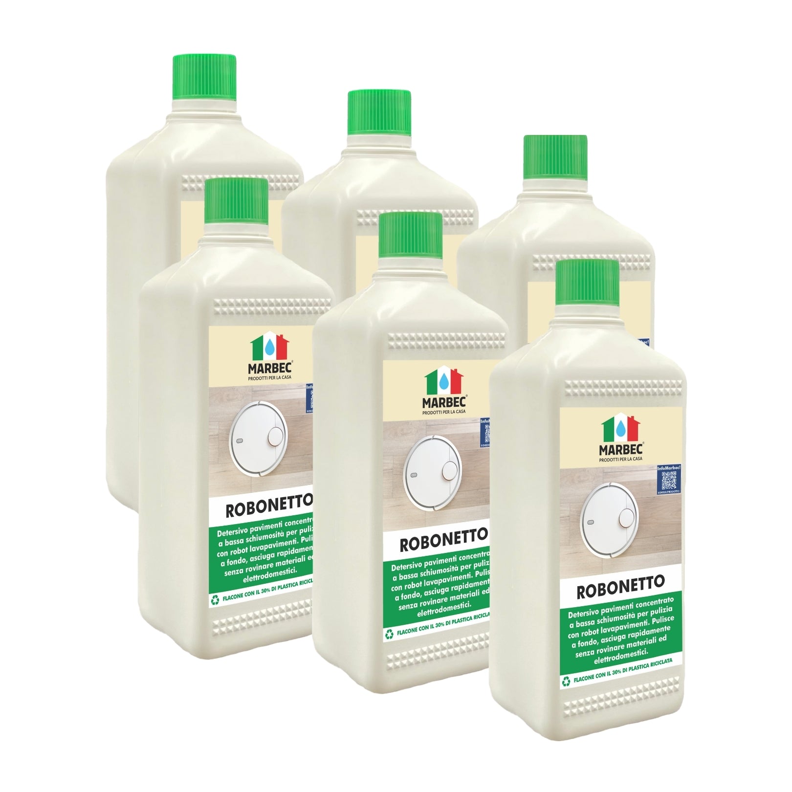 Detergente per robot lavapavimenti ROBONETTO   1LTx6Pz