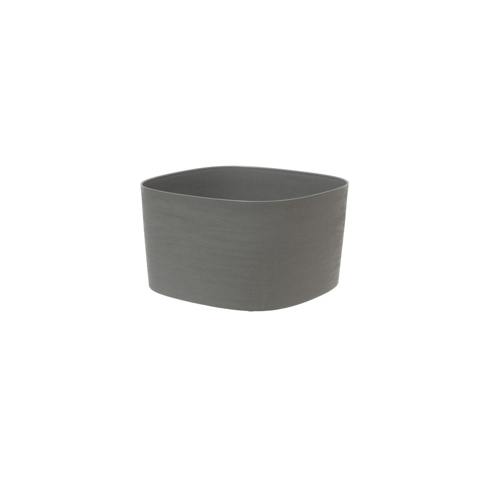 Tera vaso per fiori elegante Rodi, in polietilene, cm 37x37x21h, per interno ed esterno, sistema di riserva d'acqua integrato