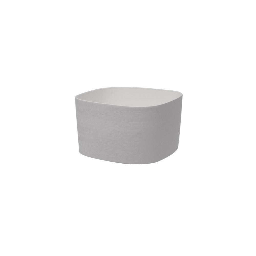 Tera vaso per fiori elegante Rodi, in polietilene, cm 37x37x21h, per interno ed esterno, sistema di riserva d'acqua integrato