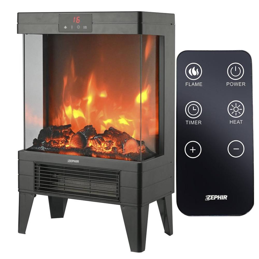 Camino elettrico zephir zfp9600 1000 2000w con telecomando termostato