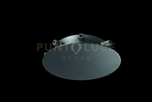 OBA0014 BASE TONDA 8 FORI NERO D.18CM H.3,5CM PER SOSPENSIONE