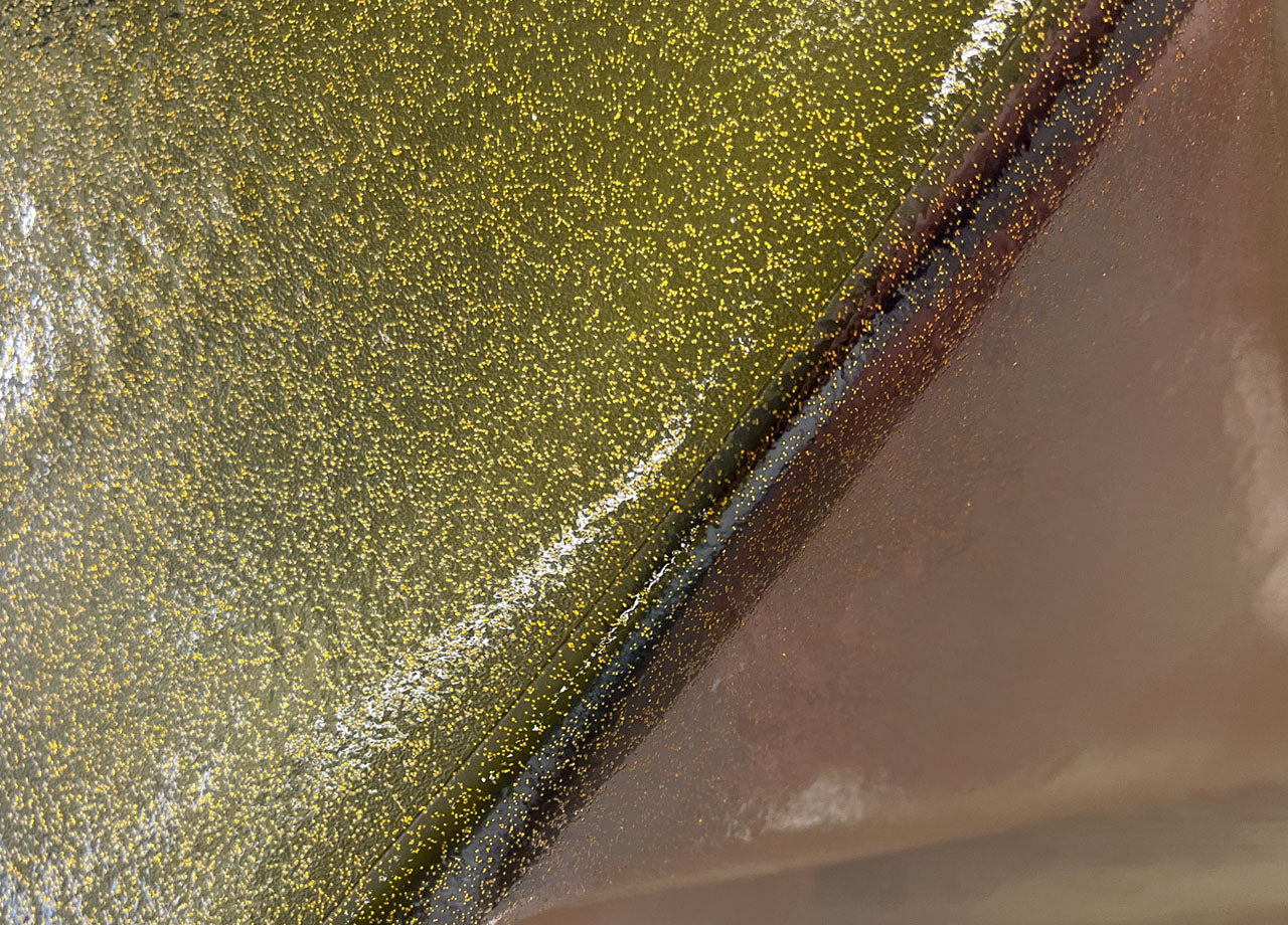 Tovaglia Natalizia Antimacchia Plastificata PVC Trasparente Oro Proteggi Tavolo - 140x300 - Oro