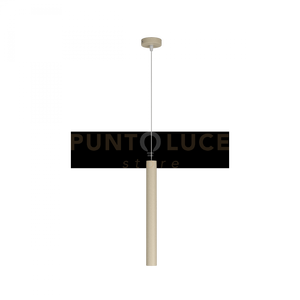 ROUND TUBE SOSPENSIONE 1 LUCE SABBIA CAVO CM.250 CON BASE 1174-S1-SA