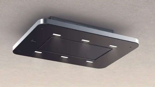 Cappa a soffitto STIVIA FREE cm 90 - Inox, Nero - 900 m3/h