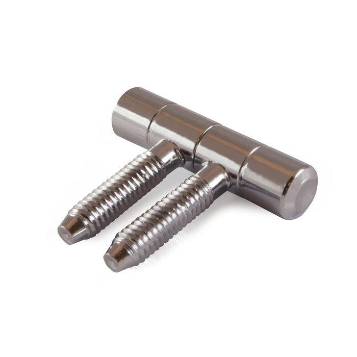 Cerniere per infissi "Anuba" in ferro cromato Ã˜ 9 mm. 2 pz.