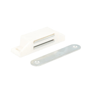 Chiusure magnetiche bianche da applicare forza 8 kg. 2 pz.