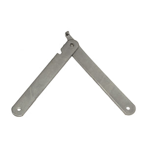 Aste snodate per cavalletti destra + sinistra ferro zincato 250 mm.