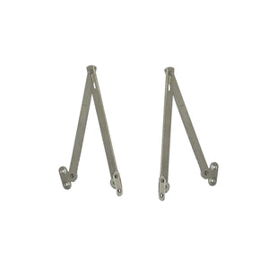 Aste snodate per cavalletti con fermo, destra + sinistra in ferro ottonato