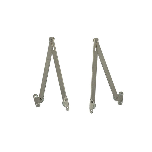 Aste snodate per cavalletti con fermo, destra + sinistra in ferro ottonato