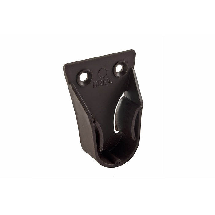 Supporti laterali per tubo tondo Ã˜ 20 mm. in plastica marrone 2 pz.