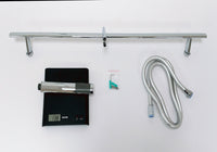 Asta saliscendi doccia 004 ottone cromato ovale doccetta relax p7,3xh80