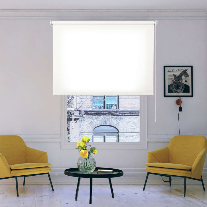 Tenda a Rullo Filtrante per finestre e porte Bianco 120x250 cm