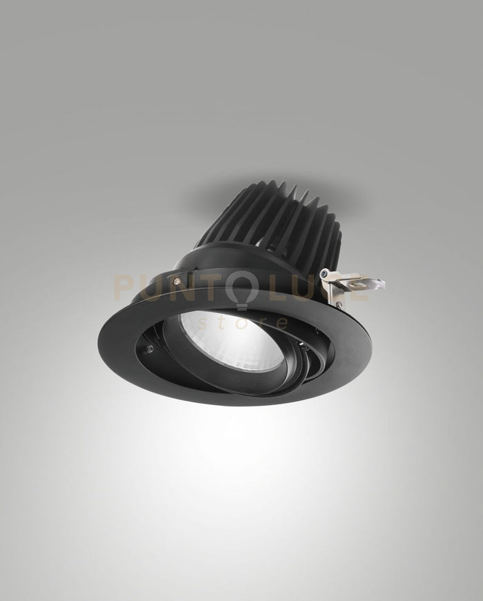 RUBENS FARETTO PER INCASSO 28W 4000K 2720LM  NERO WRC 45° ON/OFF