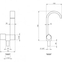 RUBINETTO ACQUA FREDDA CANNA PIATTA