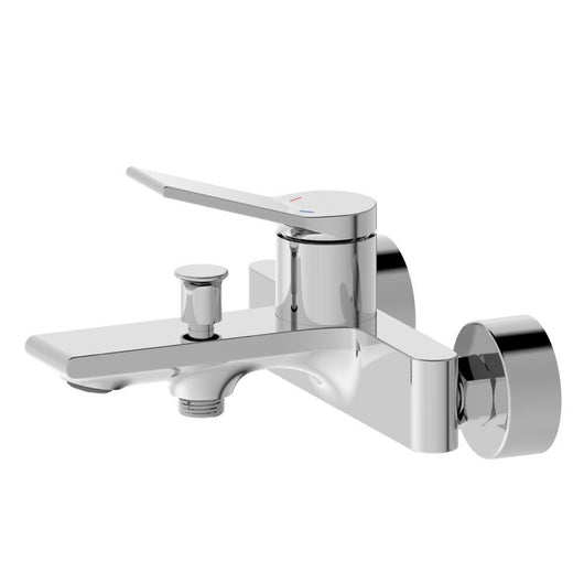 RUBINETTO MISCELATORE VASCA DA BAGNO OTTONE CROMATO ATTACCO PER DOCCIA SKY 87110