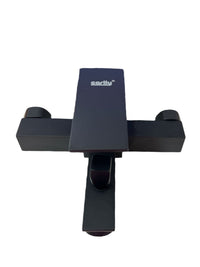 RUBINETTO MISCELATORE VASCA DA BAGNO OTTONE NERO OPACO ATTACCO PER DOCCIA 87209