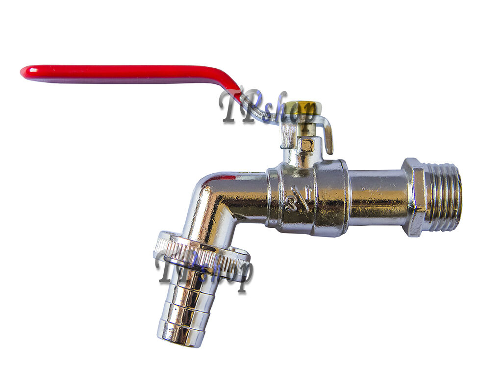 RUBINETTO PER FONTANE FONTANA 1/2 PER POMPA GIARDINO GARAGE CON LEVA APERTURA