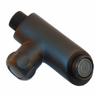 Sined Rubinetto Piedi Curvo Nero Per Docce Solari