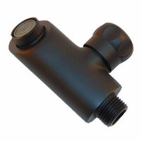 Sined Rubinetto Piedi Curvo Nero Per Docce Solari