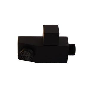 Sined Rubinetto Piedi Quadro Nero Rubinetto Lavapiedi Nero Per Docce Da Giardino e Solari