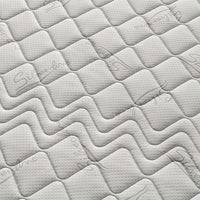 Materasso MADE IN ITALY RUBY 80x190 con rivestimento in tessuto antiacaro Silver Line e fascia traspirante laterale