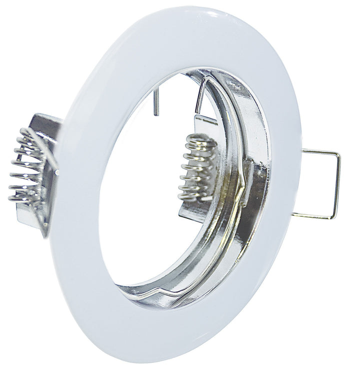 Faretto Incasso Run Tondo Alluminio Bianco 1 Luce Gu10