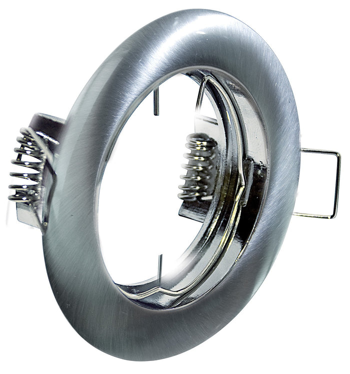 Faretto Incasso Run Tondo Alluminio Nero Satinato 1 Luce Gu10