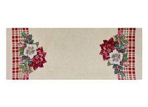 Tovaglia Natale Centrino Runner Centrotavola Natalizio Gobelin Stella Tartan - 40x100 - Stella Tartan