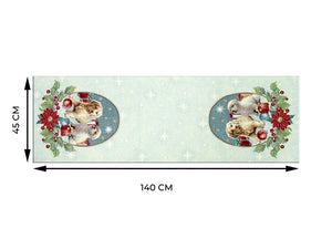 Tovaglia Natale Centrino Runner Tavolo Centrotavola Natalizio Cagnolini 967 - 45x140 - Cagnolini