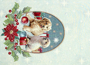 Tovaglia Natale Centrino Runner Tavolo Centrotavola Natalizio Cagnolini 967 - 40x100 - Cagnolini