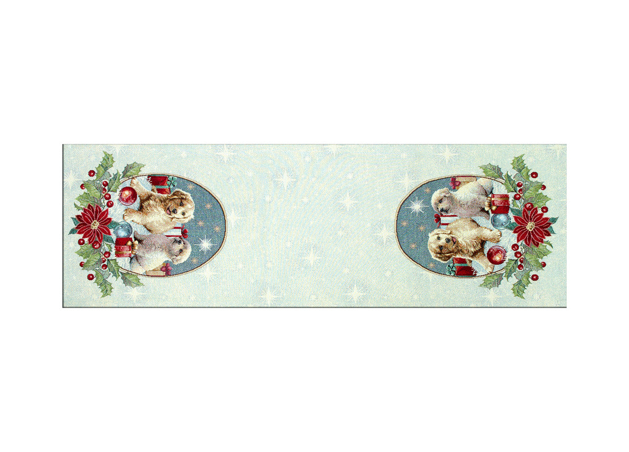 Tovaglia Natale Centrino Runner Tavolo Centrotavola Natalizio Cagnolini 967 - 45x140 - Cagnolini