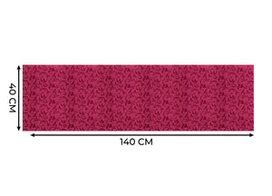 Tovaglia Natale Cucina Soggiorno Antimacchia Idrorepellente Jacquard Queen Bordeaux - 40x140 - Queen