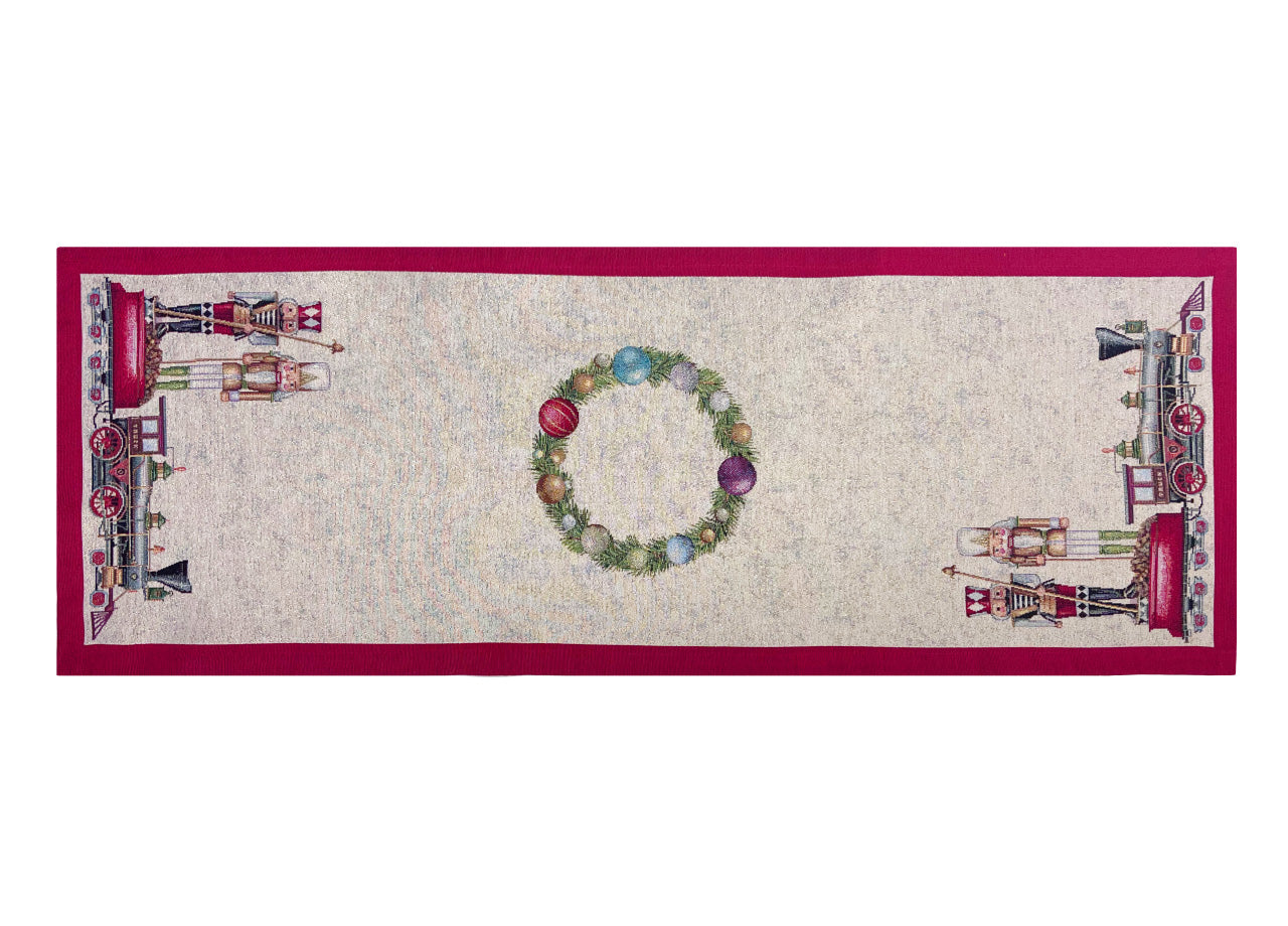 Tovaglia Natale Centrino Runner Centrotavola Natalizio Gobelin Soldatino 1324 - 40x100 - Soldatino