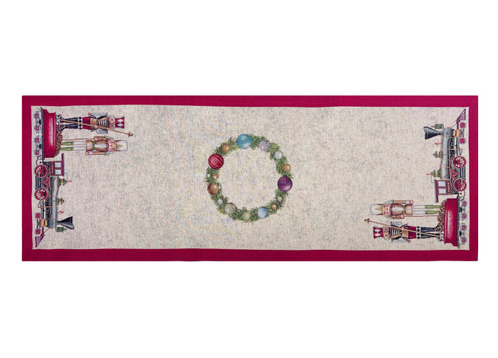 Tovaglia Natale Centrino Runner Centrotavola Natalizio Gobelin Soldatino 1324 - 40x100 - Soldatino