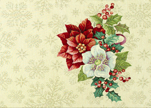 Tovaglia Natale Centrino Runner Tavolo Centrotavola Stella Natale 1273 - 45x140 - Stella Natale