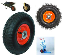 RUOTA IN GOMMA PER CARIOLA CARRELLO CON CUSCINETTO 300 LB 136 KG 4.10 /3.50 - 4